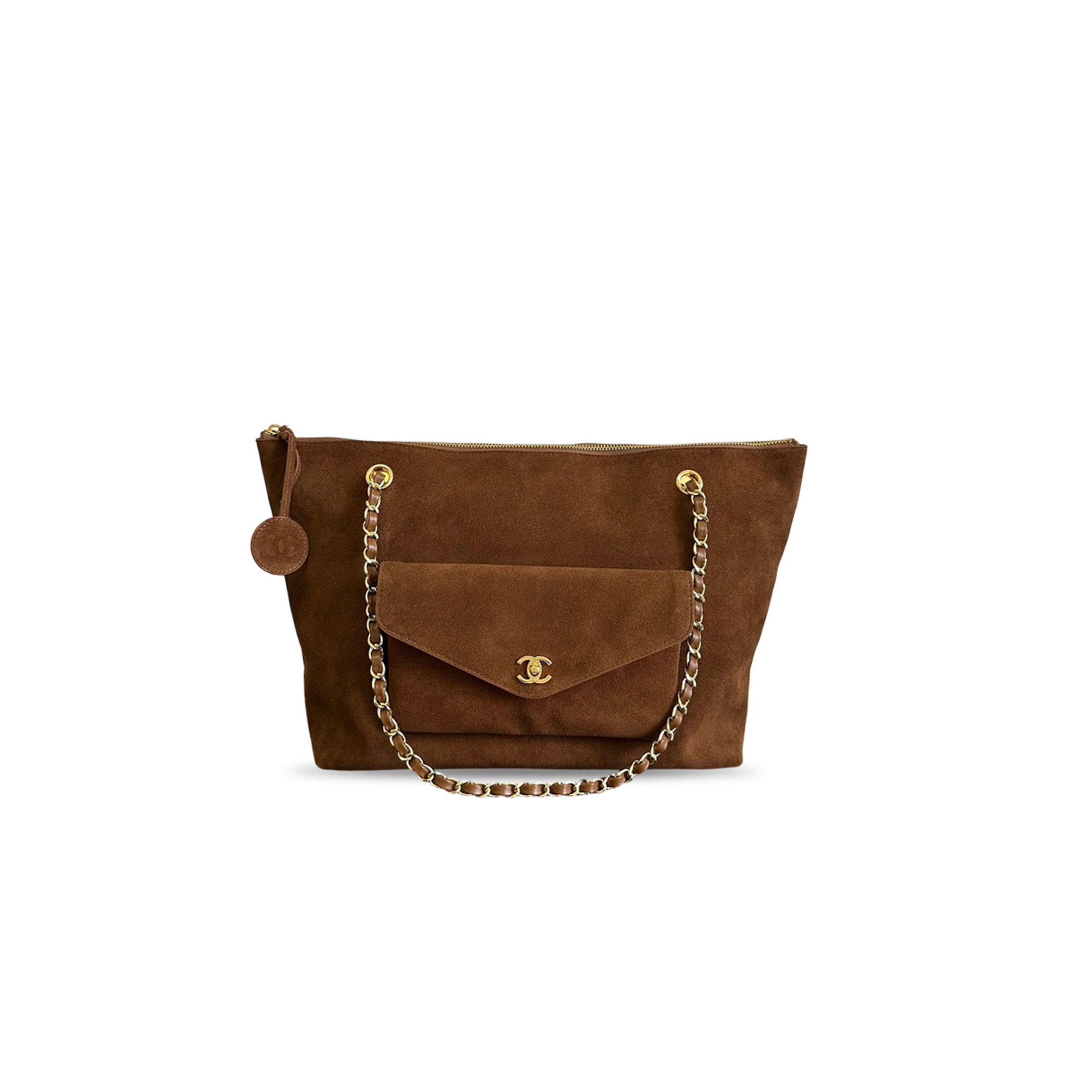 CHANEL SUEDE TOTE BAG AS6483 (35*22*11cm)